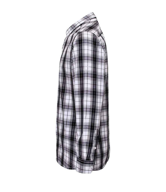 Premier Ginmill Check Long Sleeve Shirt | Black/White