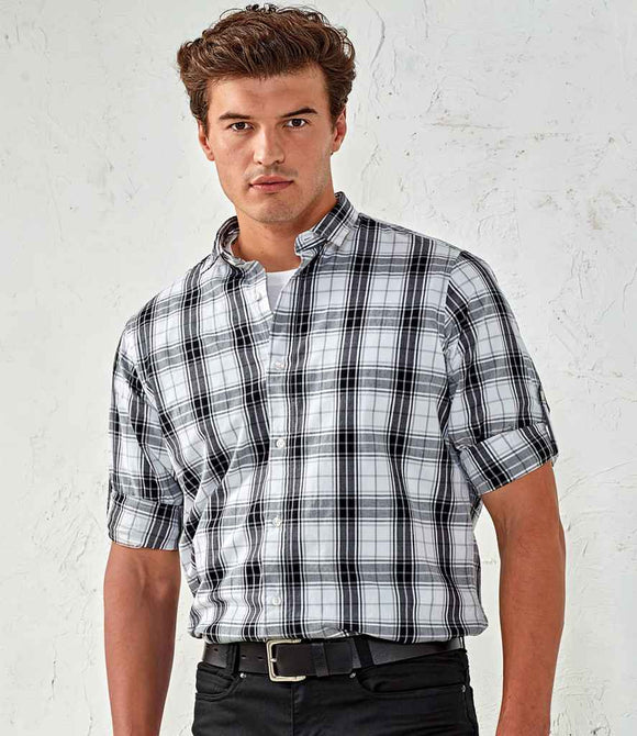 Premier Ginmill Check Long Sleeve Shirt | Black/White