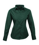 Premier Ladies Long Sleeve Poplin Blouse-2