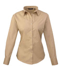 Premier Ladies Long Sleeve Poplin Blouse-7