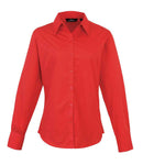 Premier Ladies Long Sleeve Poplin Blouse-2
