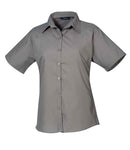 Premier Ladies Short Sleeve Poplin Blouse-5