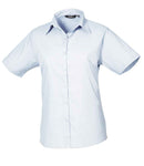 Premier Ladies Short Sleeve Poplin Blouse-4