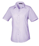 Premier Ladies Short Sleeve Poplin Blouse-3