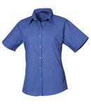 Premier Ladies Short Sleeve Poplin Blouse-7