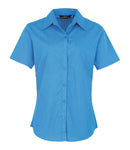 Premier Ladies Short Sleeve Poplin Blouse-1