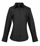 Premier Ladies Supreme Long Sleeve Poplin Shirt-1