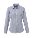 Premier Ladies Gingham Long Sleeve Shirt-8