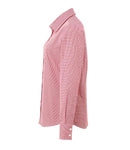 Premier Ladies Gingham Long Sleeve Shirt-13