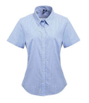 Premier Ladies Gingham Short Sleeve Shirt-5