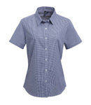 Premier Ladies Gingham Short Sleeve Shirt-8