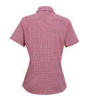 Premier Ladies Gingham Short Sleeve Shirt-12