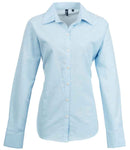 Premier Ladies Signature Long Sleeve Oxford Shirt-4
