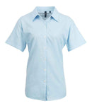 Premier Ladies Signature Short Sleeve Oxford Shirt-4
