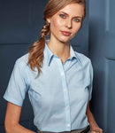 Premier Ladies Signature Short Sleeve Oxford Shirt-3