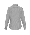 Premier Ladies Long Sleeve Striped Oxford Shirt-2