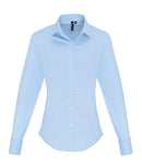 Premier Ladies Long Sleeve Stretch Fit Poplin Shirt-8