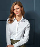 Premier Ladies Long Sleeve Stretch Fit Poplin Shirt-4