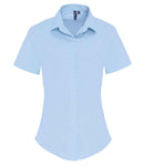 Premier Ladies Short Sleeve Stretch Fit Poplin Shirt-7