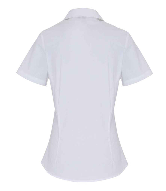 Premier Ladies Short Sleeve Stretch Fit Poplin Shirt