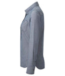 Premier Ladies Organic Fairtrade Certified Long Sleeve Chambray Shirt-4