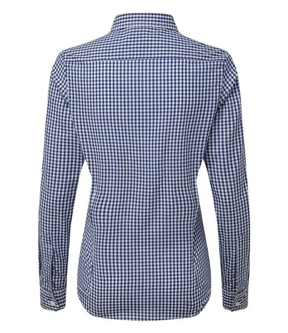 Premier Ladies Maxton Check Long Sleeve Shirt