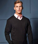Premier Essential Acrylic V Neck Sweater-1