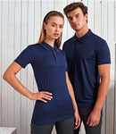 Premier Coolchecker Stud Pique Polo Shirt-3