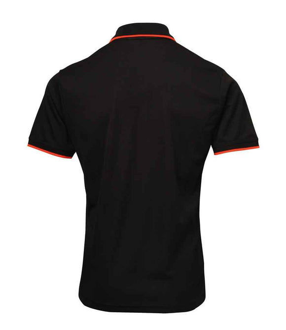 Premier Contrast Coolchecker Pique Polo Shirt