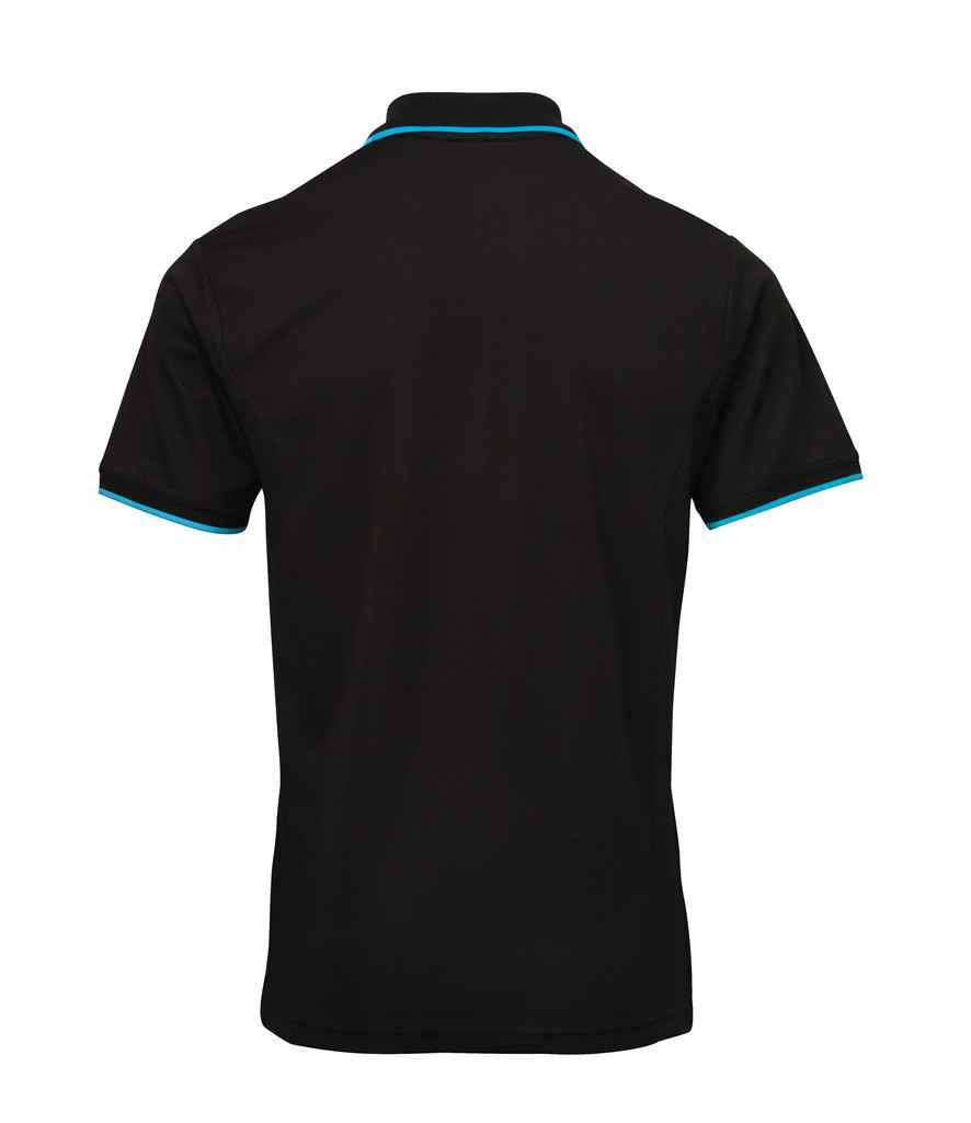 Premier Contrast Coolchecker Pique Polo Shirt