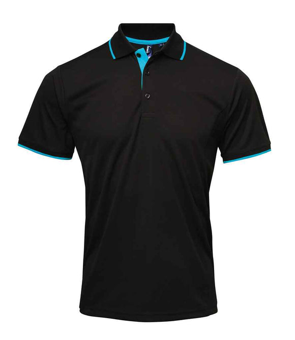 Premier Contrast Coolchecker Pique Polo Shirt