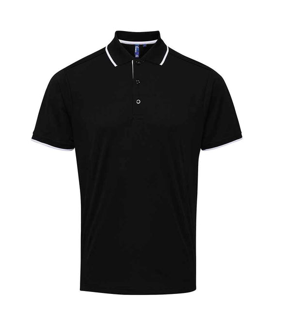Premier Contrast Coolchecker Pique Polo Shirt