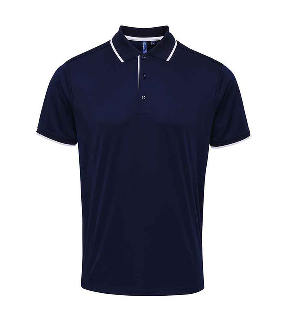 Premier Contrast Coolchecker Pique Polo Shirt
