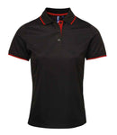 Premier Ladies Contrast Coolchecker Pique Polo Shirt-7