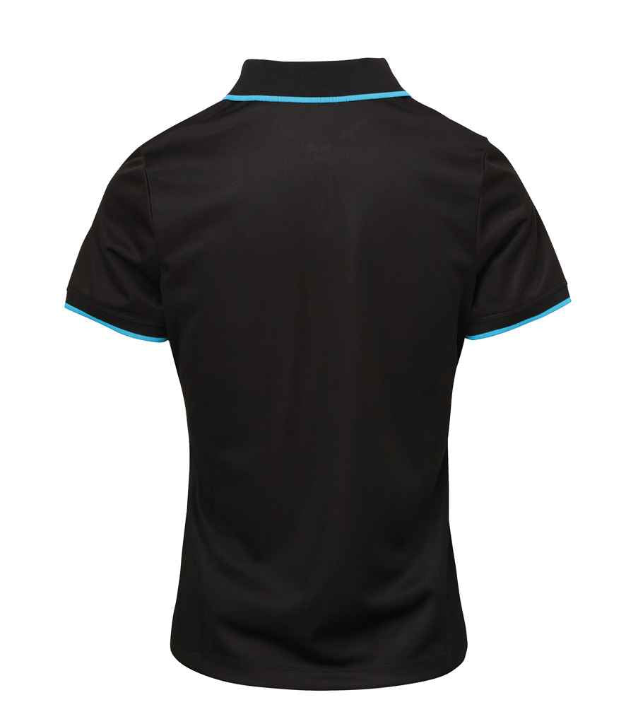 Premier Ladies Contrast Coolchecker Pique Polo Shirt
