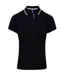 Premier Ladies Contrast Coolchecker Pique Polo Shirt-13