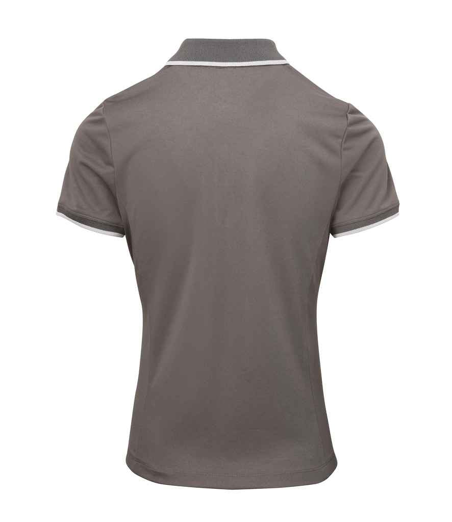 Premier Ladies Contrast Coolchecker Pique Polo Shirt