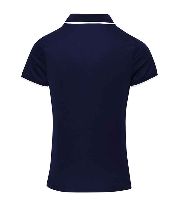 Premier Ladies Contrast Coolchecker Pique Polo Shirt