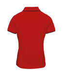 Premier Ladies Contrast Coolchecker Pique Polo Shirt-23