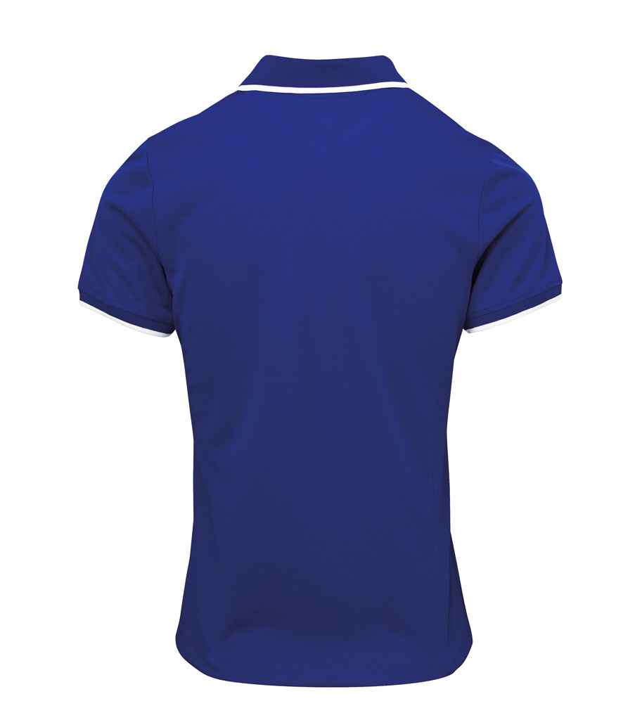 Premier Ladies Contrast Coolchecker Pique Polo Shirt