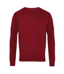 Premier Knitted Cotton Acrylic V Neck Sweater-10