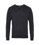 Premier Knitted Cotton Acrylic V Neck Sweater-7