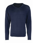 Premier Knitted Cotton Acrylic V Neck Sweater-2