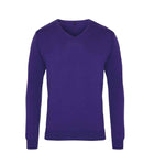 Premier Knitted Cotton Acrylic V Neck Sweater-5