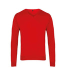 Premier Knitted Cotton Acrylic V Neck Sweater-8