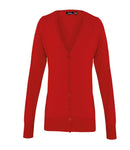 Premier Ladies Cotton Acrylic V Neck Cardigan-8