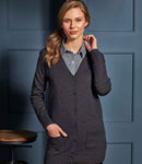 Premier Ladies Longline V Neck Cardigan-7