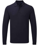 Premier  Essential Unisex Long Sleeve Polo Shirt-3