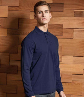 Premier  Essential Unisex Long Sleeve Polo Shirt
