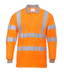 Portwest Hi-Vis Long Sleeve Polo Shirt-1